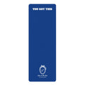 Blue Rubber Yoga Mat with Monogram Logo — Non-Slip Eco Fitness Mat